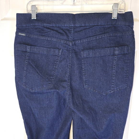 Womens Columbia Pull On Dark‎ Blue Jeans L - Picture 4 of 10
